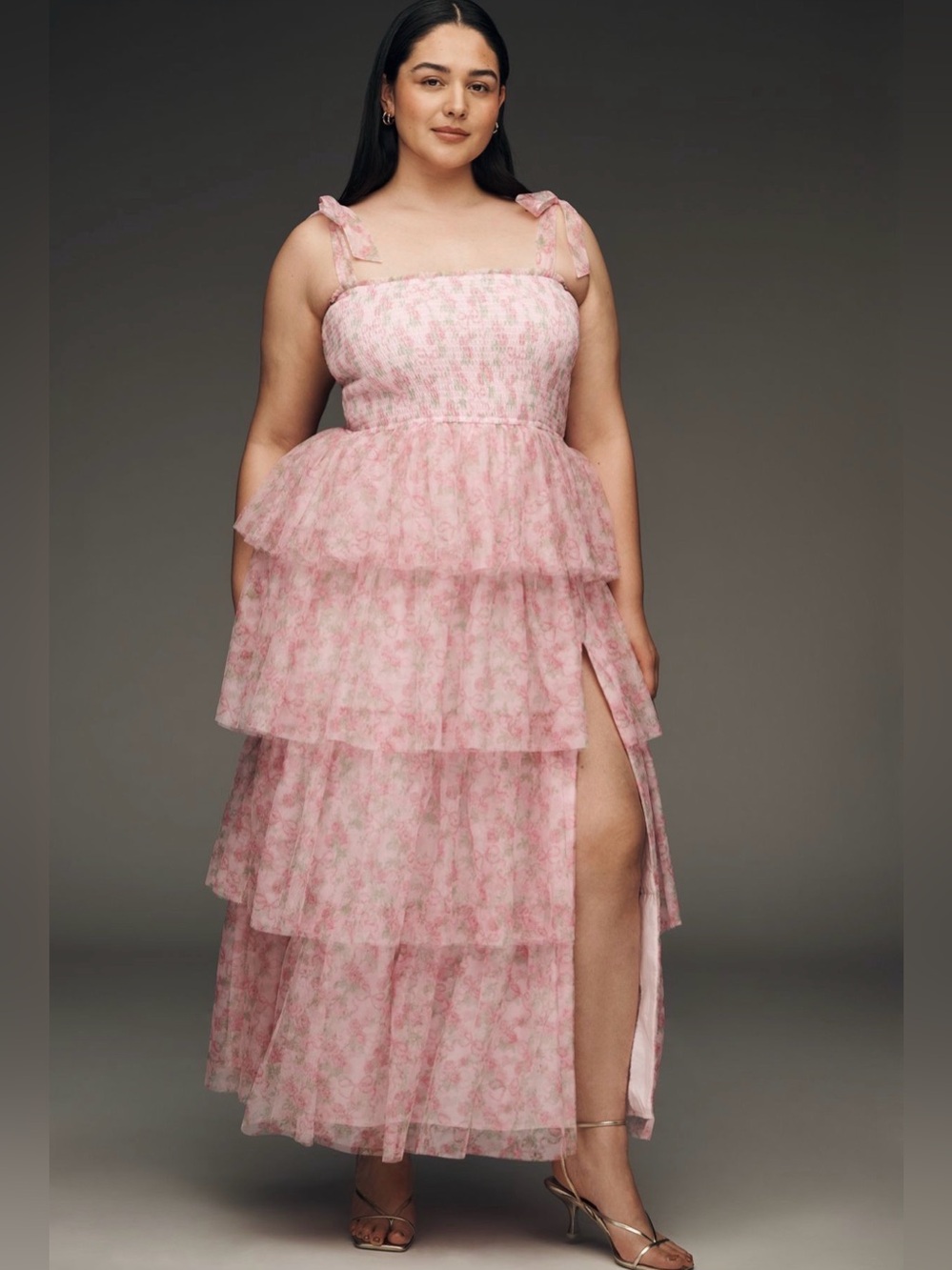 NWT Anthropologie Amy Jane London Aria Plus Tiered Midi Dress 2x